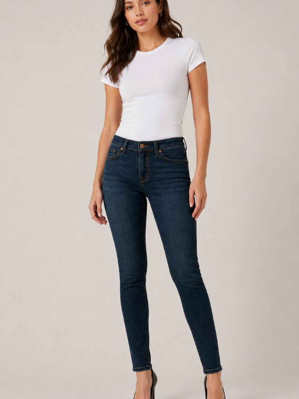 Madewell 9" High Rise Skinny Jeans Size 26 Dark Wash Full Length